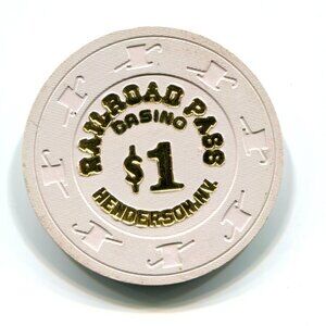 Railroad Pass Hotel & Casino Henderson, NV $1 Gaming Chip (b744)